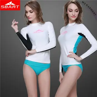 Women Long Sleeve Rash Vest